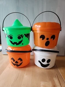 Vintage 1986 McDonald’s Halloween Kürbis Happy Meal Eimer McGoblin Menge 4 - Bild 1 von 15