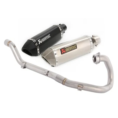 Silenciadores de tubo de cabezal sistema de escape completo para Suzuki DRZ400E/S/SM 2000-2024 Foto 1 de 4