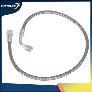 Turbine oil supply pipe Line 48" Length Hose -4AN 90 degree straight 551867 - Bild 1 von 10