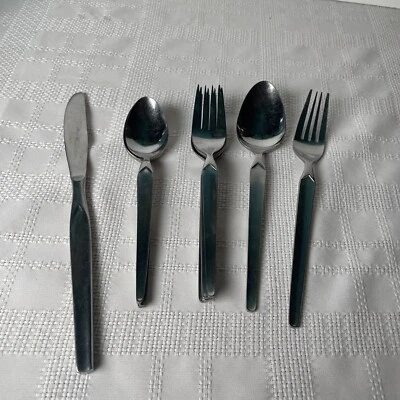 Stanley Roberts Stainless Steel Cortina 11 Piece Mixed Lot Spoons Forks Knife - Image 1 of 4