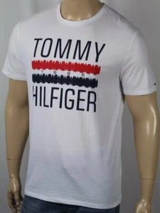 Tommy Hilfiger Denim White Stenciled Crewneck Classic Tee T-Shirt NWT - Picture 1 of 1
