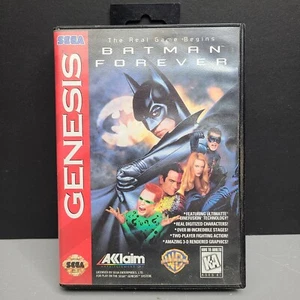 Batman Forever (Sega Genesis, 1995) In Box No Manual - Picture 1 of 4