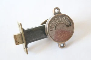 antikes Badezimmer Türschloss | Vintage Deko viktorianisches Badezimmer Sichtschutzriegel Toilette - Bild 1 von 5