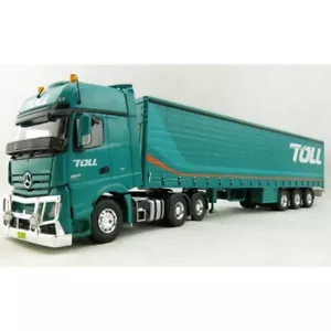 NEW Cooee 1:50 AUSTRALIAN TOLL MERCEDES MP04 ACTROS PRIME MOVER Tautliner Rig - Picture 1 of 3