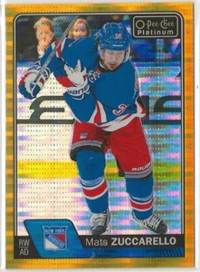 2016-17 O-Pee-Chee Platinum Sismic Gold #121 Tappetini Zuccarello NY Rangers 06/50 - Foto 1 di 2