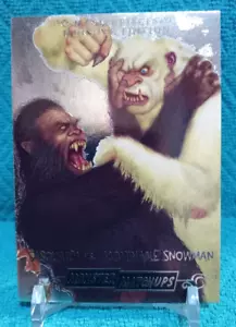 2024 UD Sky Box Masterpieces Monster MONSTER MATCHUPS SASQUATCH vs SNOWMAN - Picture 1 of 3