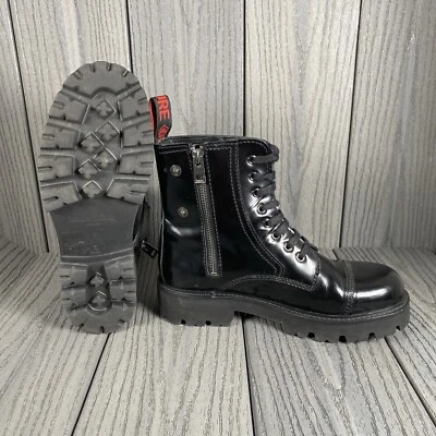 ZADIG & VOLTAIRE Black Leather Cap-Toe Ankle Boots 36 (No patch) Made Portugal - Image 1 of 4