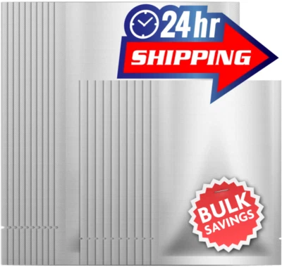 FRESHERPACK Mylar Foil Sacchetti Termosigillanti Antiodore Leggero - Migliore Qualità 5.1mil UK