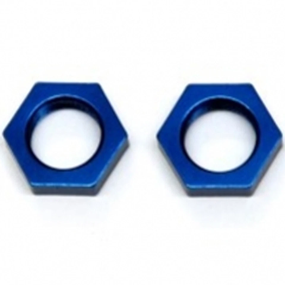 STRC ST3654-17CB CNC Machined Alum.17mm Hex adapter lock-nut (1 pair) Blue - Image 1 of 1