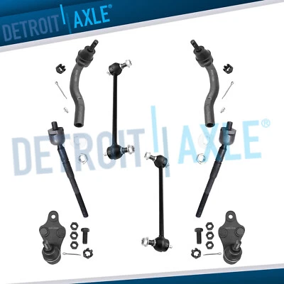 Kit de 8 piezas de barra estabilizadora Tierod interior exterior rótula inferior para Toyota Camry 2007-2011 Foto 1 de 4