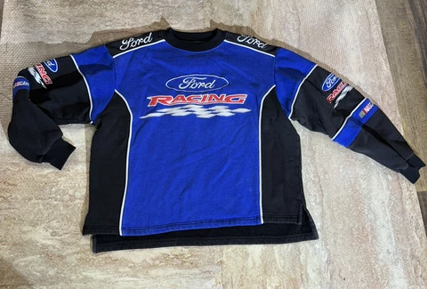 Ford Racing NASCAR Sweatshirt Mens Sz Medium USA Made Vintage Cover
