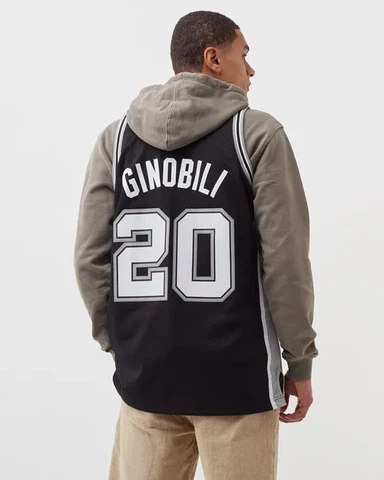 Mitchell & Ness San Antonio Spurs 2003 🇦🇷 Manu Ginobili Swingman BLACK Jersey Cover