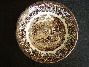 J & G Meakin Royal Staffordshire braun Stratford Stufe 6 1/2" Coupe Müslischale - Bild 1 von 4