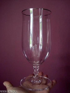 T7103 MIKASA SONNET PLATINUM~STEMWARE~ICED TEA GOBLET~GLASS~7-3/8"~EXC COND - Picture 1 of 3