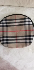 Burberry Beige "Nova Check" Cosmetic Bag/Coin Purse Makeup Clutch - Picture 1 of 6