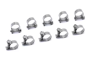 Abrazaderas de manguera de inyección de combustible de acero inoxidable HPS 5/8"-45/64" (16 mm-18 mm) 10 piezas - Imagen 1 de 2
