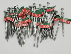 Spax powerlags testa esagonale zinco vite esterna, 1/4" x 5" totale di 50 - Foto 1 di 4