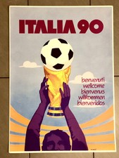 World Cup ITALIA 90 Mondiali Calcio Football POSTER MANIFESTO AFFICHE Neri 0