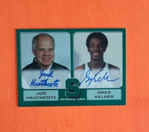 2003 Michigan State TK Legacy HLA #HL3 Jud Heathcote/Greg Kelser SN 170/200 - Bild 1 von 2
