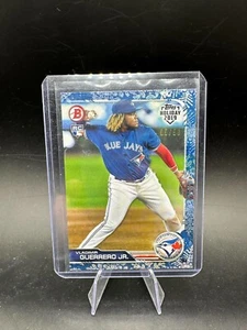 2019 BOWMAN HOLIDAY VLADIMIR GUERRERO JR BLUE COLOR MATCH RC ROOKIE SP #/50 HOF - Picture 1 of 2