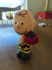 Peanuts Charlie Brown Squeaky Toy 1966 - Picture 1 of 9
