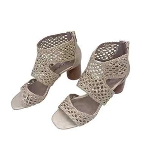 Donald J Pliner Herra Platino Tacchi Nappa Metallizzata Donna Taglia 5,5 M - Foto 1 di 8