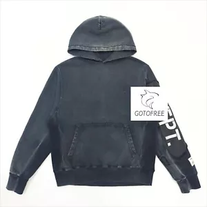 GOTOFREE 25SS NEW VINTAGE DISTRESSED HOODIE HOODED PULLOVER JUMPER SWEATSHIRT - Picture 1 of 8
