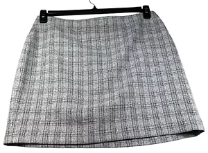 Bar III Skirt Womens Size 14 Black White Pattern New Business Career - Picture 1 of 7