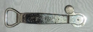 Vintage Original English Iron Corkscrew Wine Cola Bottle Opener Nickel Plated - Picture 1 of 2