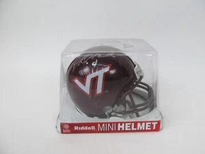Casco de fútbol americano Virginia Tech firmado por Riddell David Wilson (gigantes posteriores) - Imagen 1 de 4