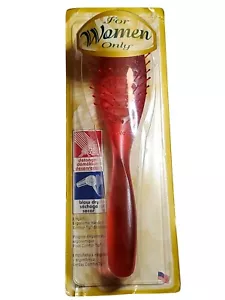 Goody Pink Red Detangling Brush Vintage 1996 For Women Only 87265 Ergonomic NEW - Picture 1 of 7
