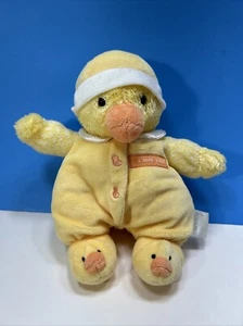 Carters Stuffed Plush Yellow Duck Rattle I Love You Chick Bird Baby Toy 9" - Picture 1 of 12