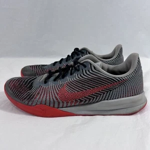 Nike KB Mentality 2 Wolf Grey Bright Crimson Herren Schuhe Sneaker Gr. 13 - Bild 1 von 11