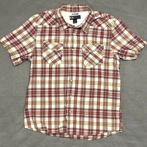 Oakley Short Sleeve Pearl Snap Button Shirt Men's XL Multicolor Plaid Rodeo - Picture 1 of 10