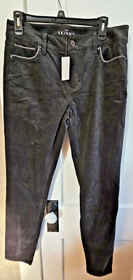 Calça de veludo preta skinny White House Black Market feminina tamanho 10R nova com etiquetas - Imagem 1 de 4