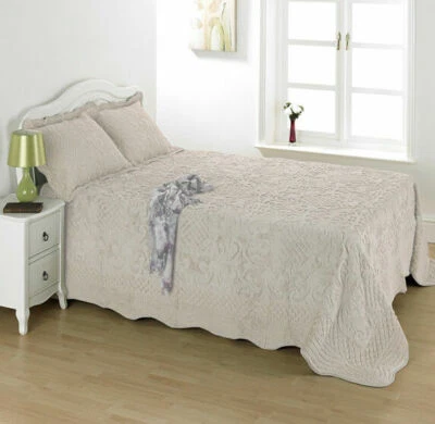 Luxury Cosmos Fleece Quilted Bedspread Throw Blanket Bedding Set and Pillowsham  - Image 1 of 2