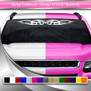123-01 BUTTERFLY Windshield Decal Window Sticker Vinyl Graphic Banner Butterfly - Picture 1 of 6