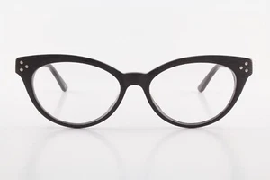 Authentic See Eyewear 1799 C7 50mm Matte Black Cat Eye Frames Glasses France - Picture 1 of 5