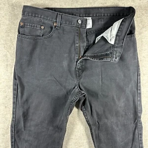 Jeans vintage Levis uomo 38x30 nero 505 dritto made in USA Y2K denim - Foto 1 di 12