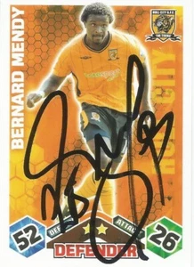 BERNARD MENDY SIGNED HULL 2009/2010 MATCH ATTAX TRADING CARD+COA - Picture 1 of 1