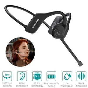 Auriculares Bluetooth Auriculares Inalámbricos de Oreja Abierta con Boom Micrófono con Cancelación de Ruido EE. UU. - Imagen 1 de 18