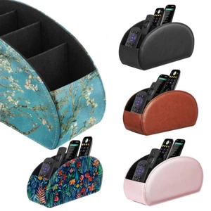 (5 Compartments) TV Remote Control Holder Caddy Desktop Makeup Brush Organizer - Picture 1 of 15