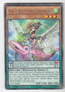 YU-GI-OH Ritual Beast Tamer Zefrawendi Rare englisch CROS-EN029 - Bild 1 von 1