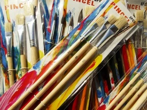 SET DI PENNELLI ECONOMICI paintbrush brushes pennello - Foto 1 di 4