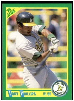 1990 Score #84 Tony Phillips NM - Image 1 of 2