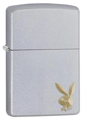 Ветрозащитная зажигалка Zippo Playboy с гравировкой кролик Playboy, 29603, новая в коробке - Изображение 1 из 3