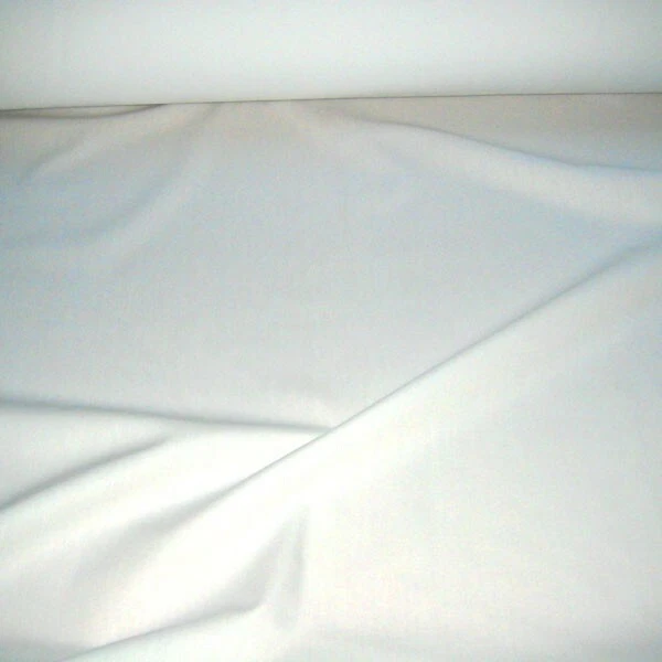 Stoff Baumwolle Popeline weiß mercerisiert fein Baumwollstoff - Bild 1 von 1