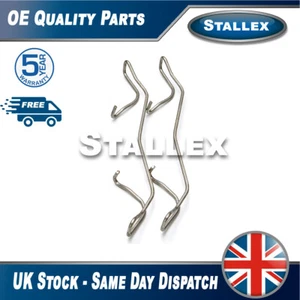 Stallex 2x Brake Pad Retaining Spring Clips Front Fits VW Touran (Mk1) 2.0 TDI - Picture 1 of 9