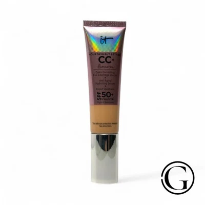 IT Cosmetics CC+ Illumination Correcting FULL Coverage Cream LIGHT MEDIUM 07/25 - Image 1 of 2