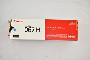 Cartucho de tóner Canon 067 H cian alto rendimiento NUEVA CAJA DAÑADA - Imagen 1 de 4